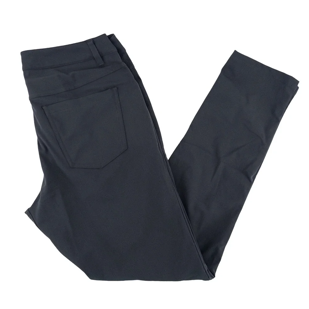 Lululemon Mens 32x31 ABC Slim-Fit 5 Pocket Pant Obsidian Black Warpstreme M5AD9S
